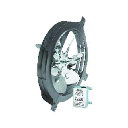 Air Vent 18 in. H X 17.8 in. W X 7.3 in. L X 15 in. D Steel Gable Mount Power Fan 53315